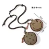 Bolsa Redonda Digital Estilo Coreano Bolsa Transversal Pequena Infantil Lona Criativa Moda Feminina Bolsa de Pescoço Carteira Mini Masculina