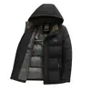 Casaco de inverno masculino de algodão espesso, quente e resistente ao frio, adequado para homens de meia-idade, estilo curto, jaqueta puffer