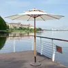 Sombrilla de exterior, sombrilla de patio, sombrilla grande para el sol en exteriores, sombrilla plegable de poste central, parasol para mesa y silla de balcón, puesto exterior y decoración de boda