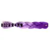 Peluca de Fibra Sintética Africana Trenza Grande de Fibra de Alta Temperatura para Mujer, Cabello Trenzado de un Solo Color, Rastas, Se Puede Ondular y Teñir