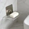 Porta jabón Montado en la pared Sin taladro Baño Acero inoxidable Almacenamiento de jabón y Rejilla de drenaje 2026 Modelo Nuevo