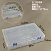 Caja de Embalaje de Plástico Transparente Caja de Exhibición de Muestras de Herramientas de Ferretería Caja de Embalaje de Piezas Organizador de Accesorios Caja de Almacenamiento de Tarjetas