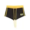 Ropa de Mujer al por Mayor 2025 Retro Americano Chica Caliente Cuello en V Bloques de Color Estampado Manga Larga Camiseta Shorts Pantalones Cortos Conjunto Marca de Moda