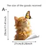 Adesivos Estáticos de Desenho Animado de Animais Fofos para Vidro, com Coelhos, Gatos, Esquilos e Raposas Adoráveis, para Decoração de Vidro Residencial