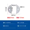 10 peças Conector Fivela de Fixação para Tubo Quadrado Base de Fixação para Poste Acessórios para Guarda-corpo Sem Solda Base de Ferro Galvanizado