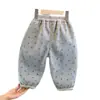 Pantalones de una pieza de forro polar para niña 2026 Otoño/Invierno Nuevo Estilo Coreano para Bebé Niña Casual Cálido Florales Pantalones Jogger