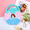 Bolsa para monedas de silicona, bolso cruzado de princesa, bolsa para teléfono squishy para aliviar el estrés para mujeres, almacenamiento, monedero infantil