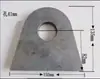 Ojal para colgar pieza de fijación de una palabra cabeza redonda conector de chapa de hierro parte empotrada de placa plana placa de hierro de fijación de muro cortina espesada