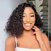 Comércio Exterior Europa e América Moda Renda Frontal Renda 13*4 Peruca de Renda África Venda Quente Cacho Pequeno Cacho de Aço Peruca de Cabelo Cacheado
