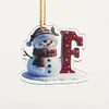 Enfeites Pendentes Atacado Presentes de Feriado Árvore de Natal Transfronteiriça Boneco de Neve de Natal Pingentes de Acrílico Decorações de Natal