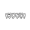 Accesorios Dentales de Moda con Forma de Corazón Hueco Dorado tipo Espejo Transfronterizo para Mujeres, Adornos Dentales Versátiles para el Carnaval de Navidad de Amazon