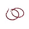 Aretes Torcidos Retro Encore Rojo Esmalte Gota para Mujer Otoño e Invierno 2025 Aretes Populares de Alta Gama Más Fáciles de Combinar
