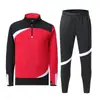 Traje de Entrenamiento de Fútbol de Manga Larga con Media Cremallera, Tablero Ligero, Traje de Apariencia Mismo Estilo para Adultos y Niños, Ropa Deportiva Personalizada para Correr
