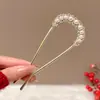 Grampo de cabelo de flor de magnólia, grampo de cabelo de estilo antigo, acessório de cabelo Hanfu, acessório de cabelo de cheongsam para mulheres, grampo de metal com pérola e franja, grampo de cabelo de jade