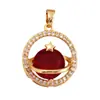 K93 Accesorios para Joyería DIY Estilo Europeo y Americano Color Luna Estrella Polar Arcoíris Zircón Colgante
