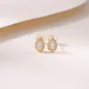 Pendientes de Plata de Ley S925 Chapados en Oro con Circonita en Forma de Gota de Agua Yuebao Jewelry, Pendientes de Nicho de Moda y Exquisitos, Venta al por Mayor Caliente de Fábrica