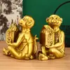 Sello de la Suerte de Latón, Adorno de Mono Dorado, Doce Signos del Zodíaco, Mono de Cobre con Caracteres de Bendición, Entrada del Hogar, Regalo de Apertura de Oficina, Venta al por Mayor