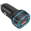 Cargador de Coche PD38W Puerto Único PD20W + QC3.018W Total 38W Doble Puerto Cargador de Coche A + C Cargador de Coche Carga Rápida PD Cargador de Coche