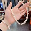 Moda Atmosférica Personalizado Collar de Perlas Cibercelebridad Corea del Sur Lujo Ligero de Alta Gama Pulsera de Cuentas Combinable Estilo Noble Cadena para el Cuello