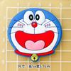 Bonito Dos Desenhos Animados Rindo Jingle Adesivo Macio Remendo PVC Borracha DIY Doraemon Caso Do Telefone Carteira De Motorista Capa De Couro Patch