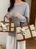 Bolso de Mano Cubo Versátil Elegante Fresco de Nueva Moda Transfronterizo de Nicho para Mujer Bolso Tote Patchwork Bolso Cruzado de Moda