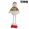 Muñeco de Papá Noel Retráctil de Pie para Navidad, Juguete de Muñeco de Nieve, Decoraciones para Ventana y Mesa, Decoraciones de Ambiente Festivo