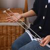 Caneta tipo retrátil de aço inoxidável para coçar e arranhar, não peça para idosos coçarem e arranharem de volta raspador em forma de ancinho