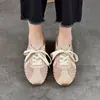 Zapatos de Entrenamiento Alemanes para Mujer Primavera 2026 Estilo Vintage Cuero Tejido Transpirables Casuales Suela Suave Versátiles Zapatos Planos de Piel Genuina para Mujer
