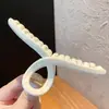 Pinza para el cabello de lujo de alta gama en color marrón, tamaño grande nuevo para cabello grueso, pinza de tiburón para recogidos en la parte posterior de la cabeza, accesorio para el cabello de uso diario
