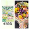 Papel de Presente Flor de Primavera DIY Materiais de Embalagem Floral Artesanais Papel para Embalar Buquê de Flores de Papel Papel Kraft