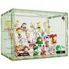 Caja de Almacenamiento de Caja Ciega de Dibujos Animados Estante de Almacenamiento Multicapa Color Transparente Gran Capacidad Sellado a Prueba de Polvo Estante de Almacenamiento para Exhibición Plástico