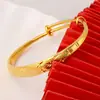 Pulsera de Cobre Chapada en Oro con Acabado Dorado Arena Antiguo, Pulsera de Imitación Oro para Mujer, Pulsera Abierta de Empuje y Tirón, Mismo Estilo que en las Joyerías