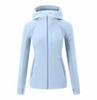 Cardigã de Outono e Inverno com Capuz Impermeável Roupa de Yoga Jaqueta Esportiva Jaqueta Soft Shell Feminina com Pelúcia