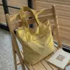 Bolso de Hombro Nuevo Estilo Coreano Ins Perezoso Chic Intelectual Madura para Primavera y Verano, Bolso Tote Estilo Artístico Fresco para Estudiante Universitario