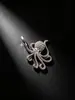 Colgante de Animal con Zirconia Microincrustada Temática Oceánica Tortuga Marina Delfín Pulpo Accesorios para Joyería DIY Comercio Electrónico Transfronterizo Al por Mayor
