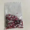 Vermelho Rosa Fundo Plano Pequeno Redondo Diamante Arte de Unha Diamante Celebridade da Internet Brilho DIY Strass Decoração de Unha de Casamento Pequena Joia Adesivo de Unha Diamante