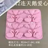 Caracol, Pollito, Conejo, Cisne, Corazón, Oso, Bizcochos de Soletilla, Molde de Silicona, Pastel de Fondant, Molde para Cubitos de Hielo de Chocolate