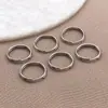 Color Acero Inoxidable Conservante Doble Capa Apertura Redonda Doble Círculo Anillo Abierto Anillo de Conexión para Pulsera Collar DIY Joyería Accesorios Pequeños