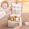 Bolsa de Maquillaje de Alto Valor Portátil Gancho para Colgar Doble Uso Neceser Gran Capacidad Viaje de Negocios Bolsa de Almacenamiento para Cosméticos