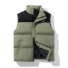 Deportes de Invierno Ocio Pareja Moda Chaleco de Algodón para Hombre Color Combinado Nuevo Pareja Calidad Abrigo Moderno Mujer