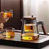 Tetera de Vidrio Juego de Té para una Persona Taza para Beber Separación de Té y Agua Juego de Té Taza con Separación de Té y Agua Cafetera de Té