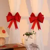 Cortina de Boda Amarre Decoración Arreglo de Habitación de Boda Habitación de Novios Habitación Ventana Saliente Conjunto de Adorno Colgante Creativo de Lazo