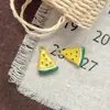 Colgante de Pato de Dibujos Animados Esmaltado en Aleación Pintado a Mano Mini Fruta Cadena para Teléfono Pulsera Pendientes Collar DIY