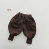 Calça Casual Versátil Forrada com Fleece Infantil Inverno Novo Meninos e Meninas Bebê Crianças Calça Grossa Quente Moda Infantil