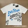 25 Venta al por mayor transfronteriza Tendencia de Belleza Emoción Mixta Serie de Diamantes Calientes Camisetas Sueltas de Manga Corta High Street Hip-Hop para Hombres y Mujeres en