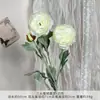 Flor de Loto de Terciopelo Artificial de Tres Cabezas, Producto Terminado para Arreglos de Boda, Decoración de Arreglo Floral de Sala de Estar de Gama Alta