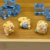 Llavero de Gato Flocado 3D con Pez, Lindo Colgante de Llavero de Resina DIY para Bolsa Accesorios Venta al por Mayor