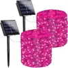Lâmpada Solar de Fio de Cobre LED de Baixa Tensão Transfronteiriça Lâmpada de Corda Decorativa de Fio de Cobre e Couro para Jardim Externo à Prova de Chuva