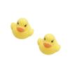 Pato amarillo pequeño para jugar en el agua música de apretar vinilo pato para jugar en el agua mini juguete de baño patito pequeño apretar llamada de sonido patito que hace sonido
