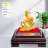 Adornos de Caballo Dorado Arena de Terciopelo, Compañías de Seguros, Tiendas 4S de Autos, Regalos para Eventos de Reunión Anual, Manualidades para Clientes para Empezar Bien